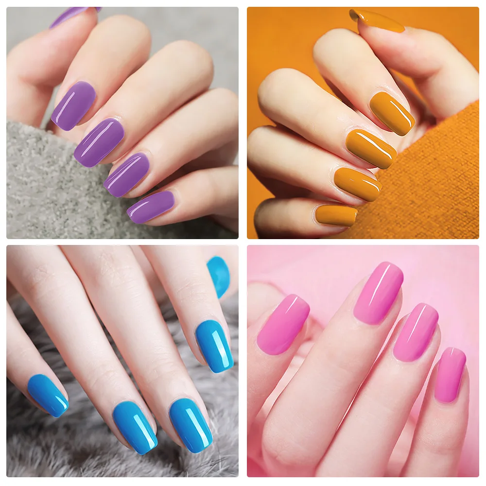 Набор гель лаков ROSALIND для маникюра полуперманентный Гибридный Гель лак ногтей 12