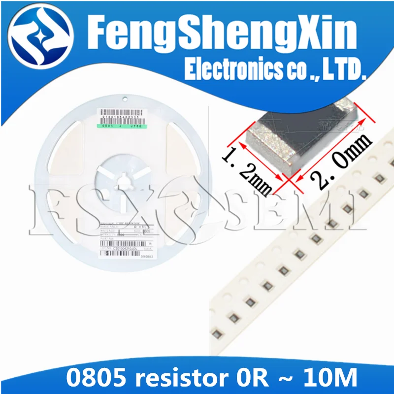 SMD Resistors 0R-10M 1/8W 0 1 10 100 150 220 330 ohm 1K 2.2K 10K 100K 0R 1R 10R 100R 150R 220R 330R 100pcs/lot
