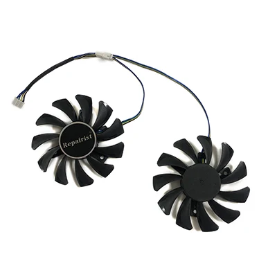 1 Set GA81S2U 2 шт./компл. 75 мм APISTEK GA81S2U DC 12 В 0.38A 4Pin GTX 660 кулер вентилятор для ZOTAC GTX660-2GD5 видеокарты Cooing как замена - Цвет лезвия: 1 Set GA81S2U