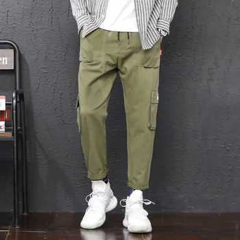 

2019 Loose Trend Student Teenagers Tooling Long Pants Male