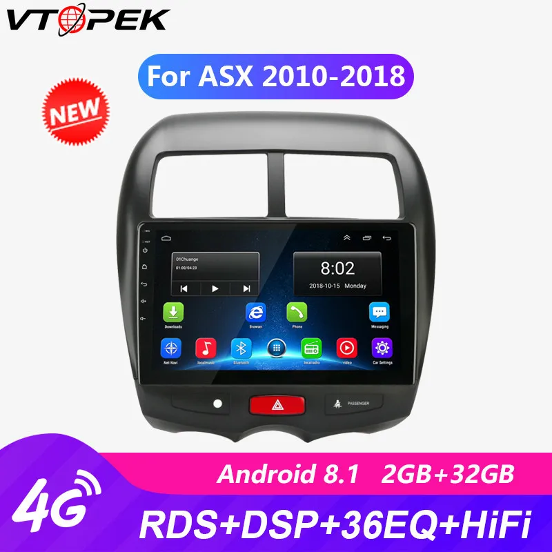 

Vtopek For Mitsubishi ASX 2010 2011-2018 Car Radio Multimedia Video Player Navigation GPS Android 4G Wifi Autoradio Touch Screen