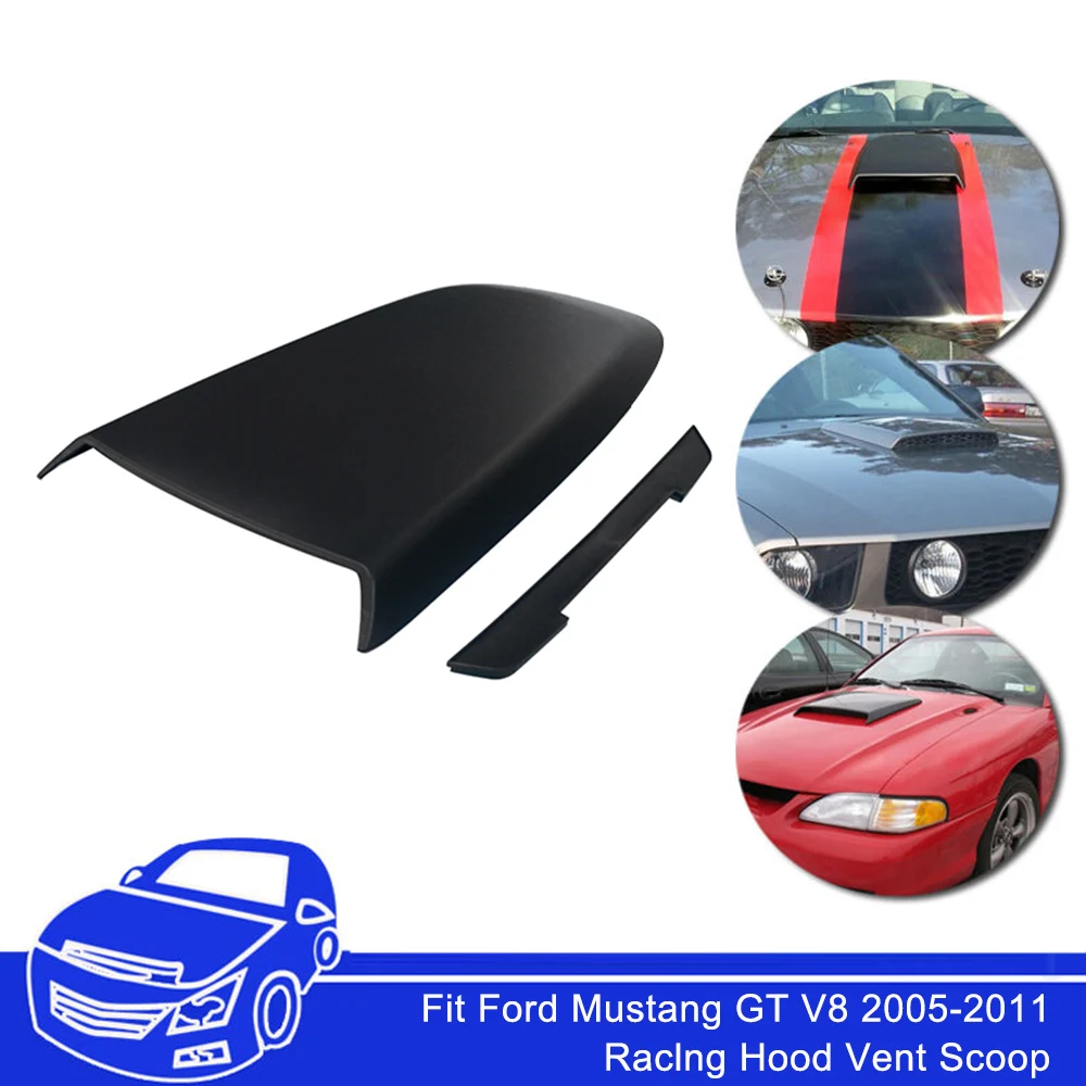 

Racing Hood Scoop Air Flow Intake Vent Cover Fit for Ford Mustang 2005-2014