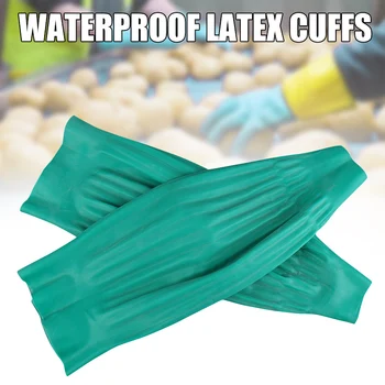 

1 Pair Waterproof Latex Arm Sleeves Covers Reusable Protective Oversleeves for Home Kitchen Cleaning DTT88