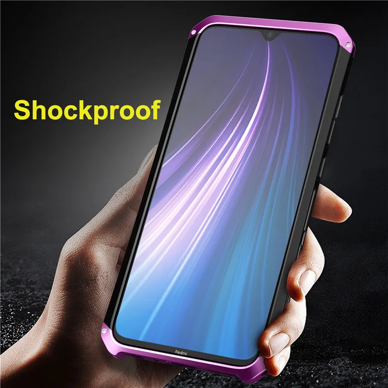 

Redmi Note 8 Pro Case For Xiaomi Redmi Note 8 Case Shockproof Metal + PC Cover Coque For Xiaomi Redmi Note 8 Pro Fundas Carcasa