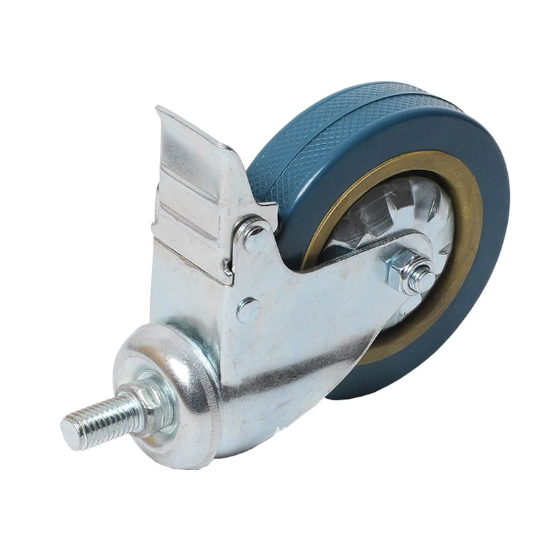 PVC Casters 4pcs Casters Heavy Duty Pneumatic Caster Wheels No Noise Wheels JA55