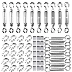 Promotion! Kit de garde corps à câble de 1/16 pouces, pour tendeur de fil, crépine, vis de décalage, dé à coudre et sertissage Loo 