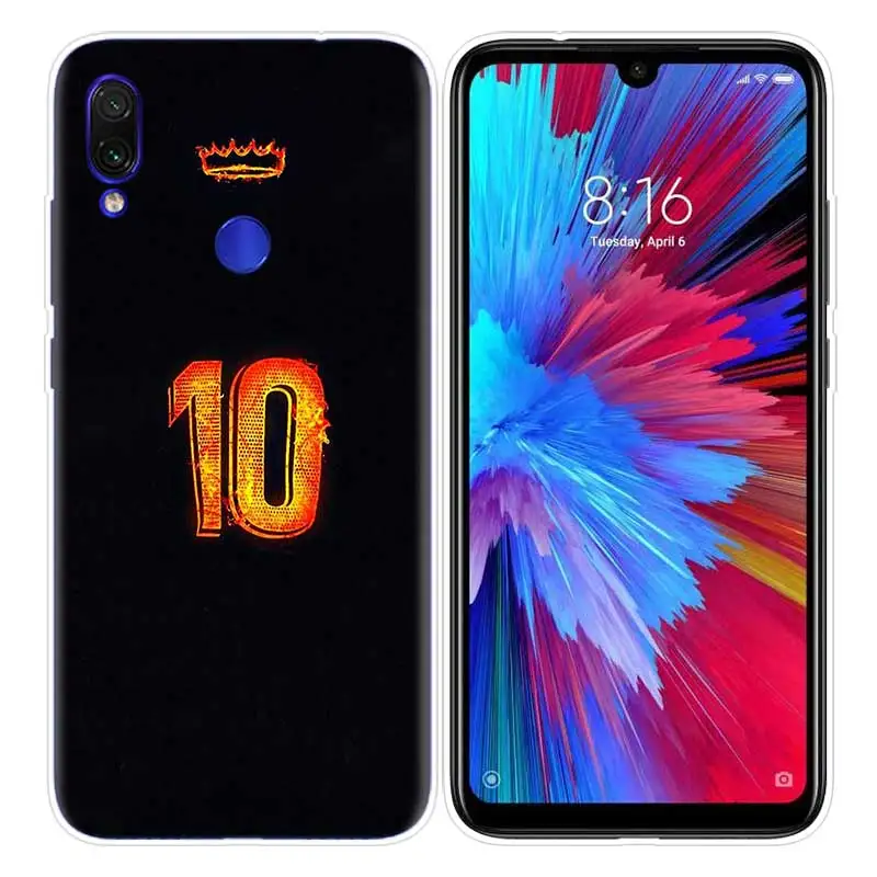 Футбол номер 10 чехол для спортивной камеры Xiao mi Red mi Note 8, 7 и 8 лет K20 фотоаппаратов моментальной печати 7S S2 6 6A 7A Pro mi CC9 E 9T A3 A1 A2 Lite F1 чехол для телефона из ТПУ с принтом "8A 10 - Цвет: S01