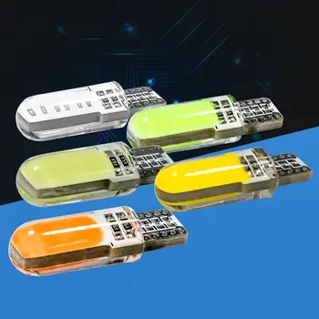 

T10 W5W 192 168 Silicone COB LED Car Wedge Side Light License Plate Lamp Bulb Indicator Lamp Door Light Glove Box Light