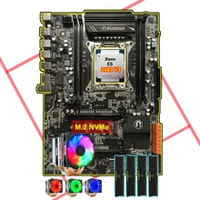 Компьютер DIY скидка Runing X99 LGA2011-3 материнская плата с M.2 NVMe Слот Процессор Intel Xeon 2683 V3 кулер ram 64G(4*16G) DDR4 2400