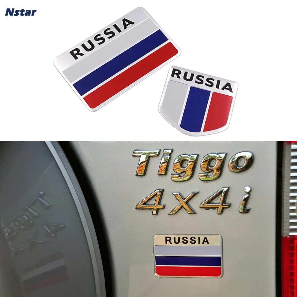 Nstar 1 шт. флаг России Алюминий эмблема автомобильное крыло крыла сбоку багажника