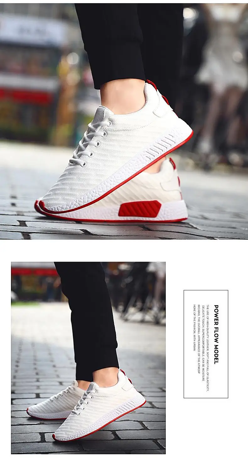 Men Running Shoes Casual Mesh Sneakers Outdoor Sport Shoes Breathable White Jogging Shoes Comfortable Shoe chaussure homme