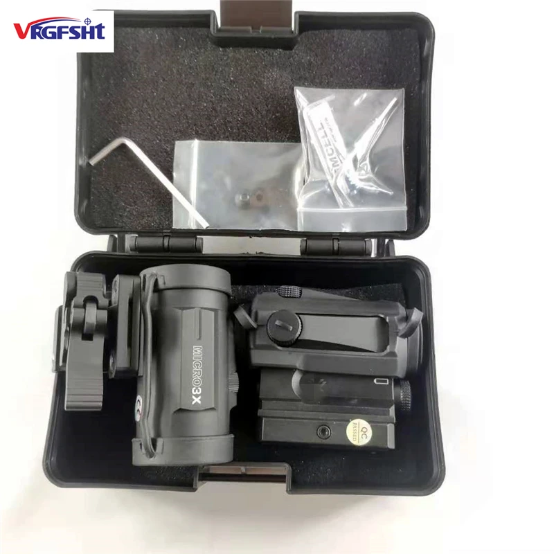 

Tactical SPARC1x20 Red Dot Sight Reflector Sight + 3X Flip Fast Disassembly 3X Mirror Combination For 20mm Guide Rail