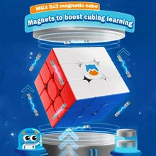 Cube magique magique GAN MG356, 3x3x3, Puzzle éducatif, anti stress, jouet pour enfants, cadeau