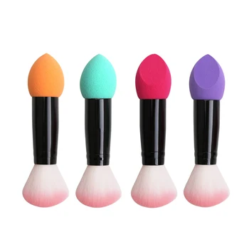 

Two Head Makeup Brush Face Beauty Foundation Powder Nylon Sponge Cosmetic Pen for Ladies Outdoor Makeup Accessory