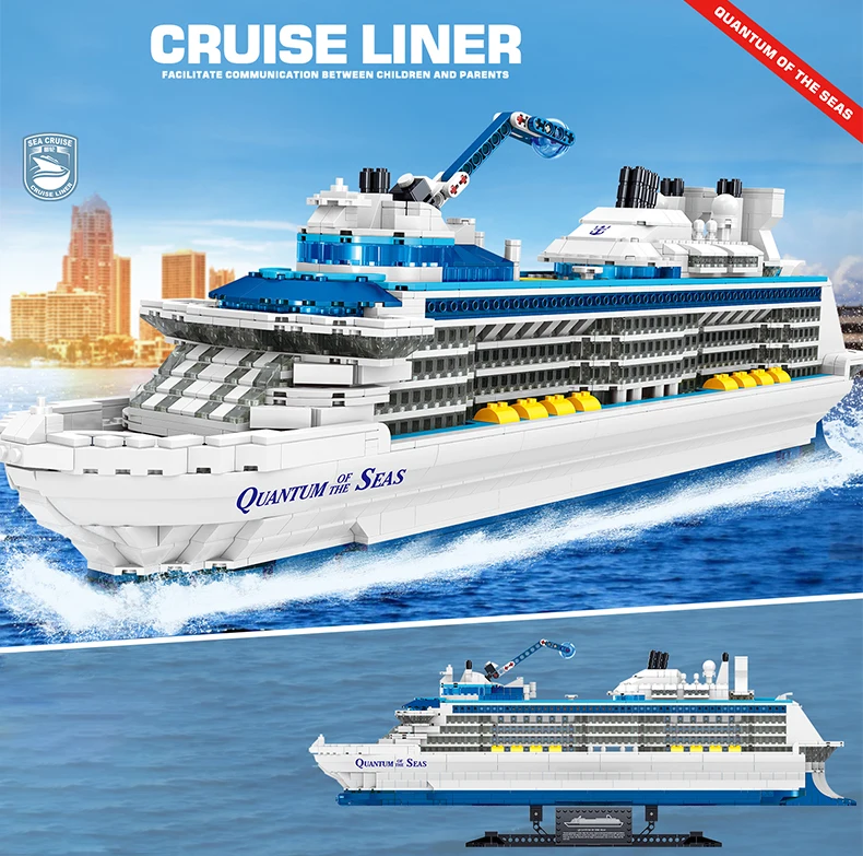 Technische Ideeën Cruiseschip Model Zee Vervoer Bakstenen Montage Moc Speelgoed Vakantie Cadeau Voor Kinderen|Blokken| - AliExpress