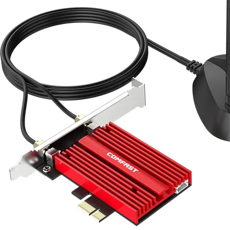 3000 Мбит/с Двухдиапазонная 2 4G/Φ Беспроводная Компьютерная PCI Express WiFi 6 игровая