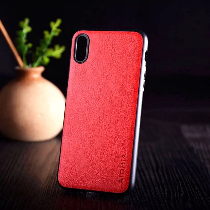 Чехол для iphone xr x xs max роскошный винтажный кожаный чехол с силиконовой крышкой