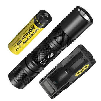 

NITECORE MT1U + 18650 Rechargeable Battery + Charger 365nm 900mW Powerful UV LED Ultraviolet Flashlight Waterproof Free Shipping