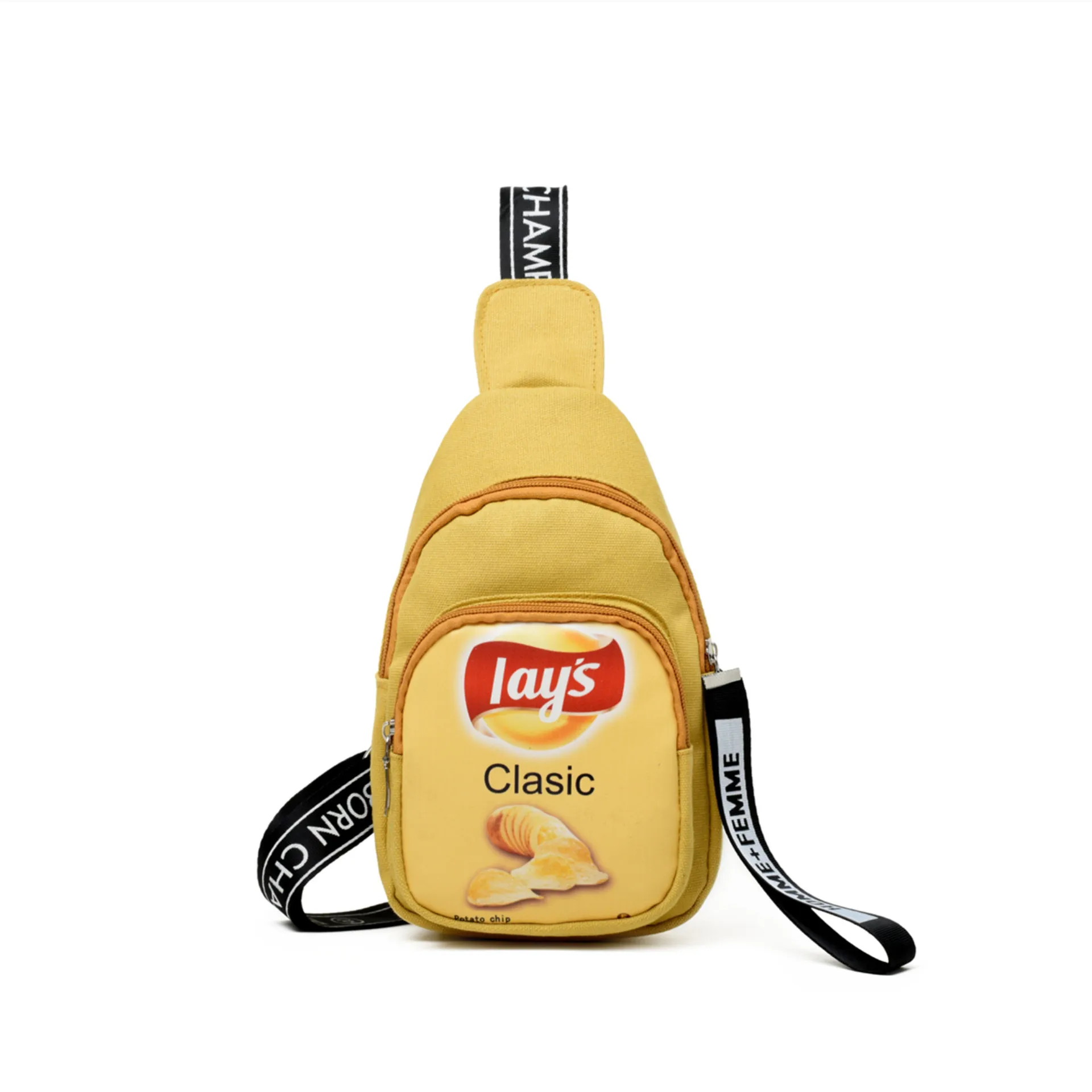 

Spoof Potato Chips Personalized & Creative Cute Shoulder Bag Wallet Korean-style Fashion Chest Bag Fashion Versatile Crossbody B