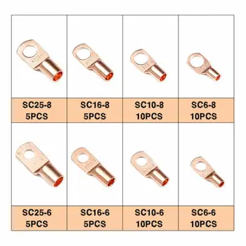 

High Quality 140X Copper Cable Lugs Crimp Terminal Kits Wire Connector Heat Shrink Tubing Set