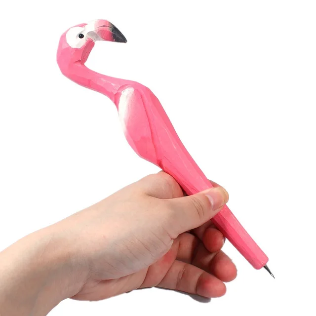 Creative1pc-wood-forest-Pink-Flamingo-Ballpoint-pen-Party-Favor-Gift-Office-Stationery-School-Writing-Supplies-Escolar.jpg_640x640