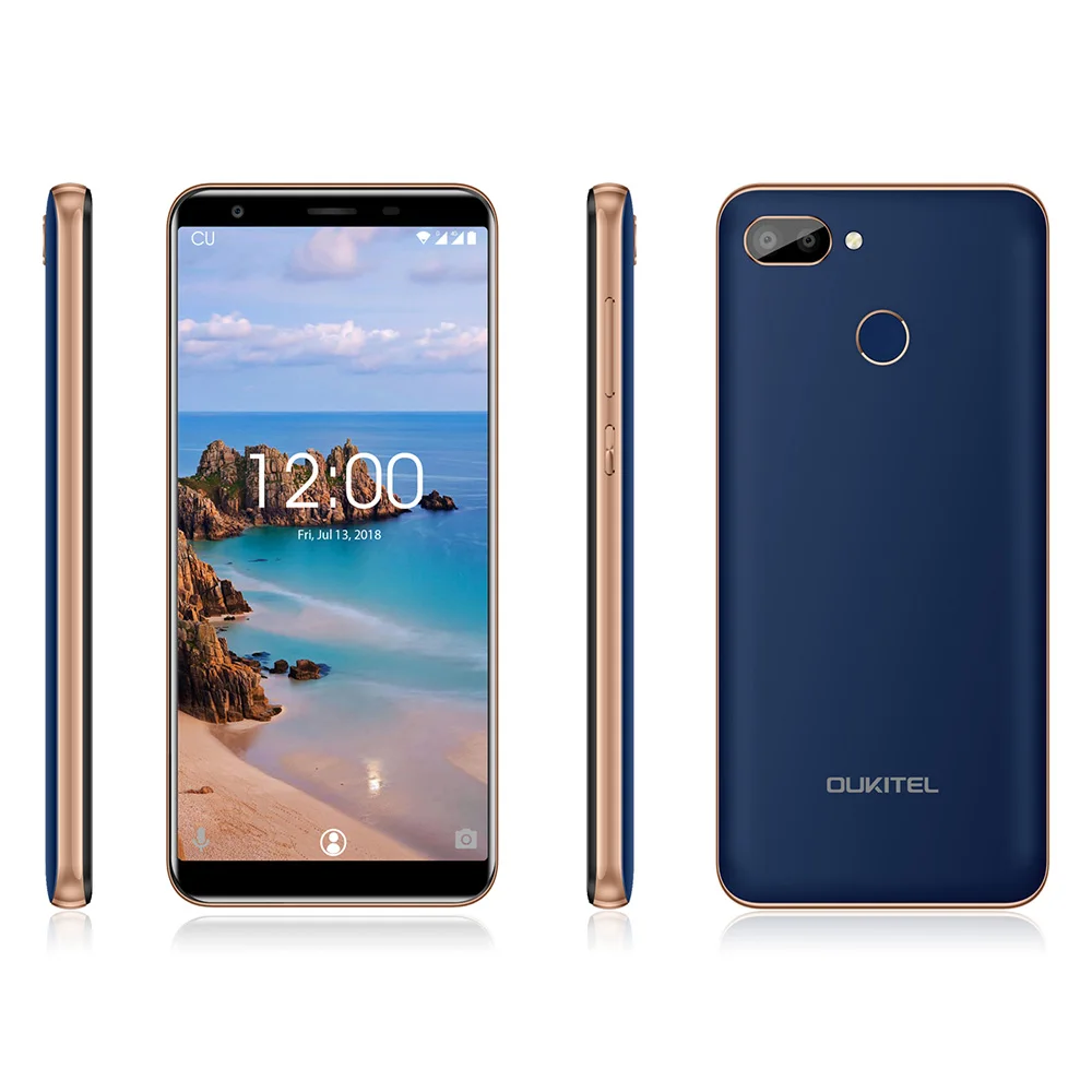  OUKITEL C11 Pro 4G Smartphone 5.5 inch 18:9 Android 8.1 Quad Core 3GB RAM 16GB ROM Cell phones 3400 - 32930217837