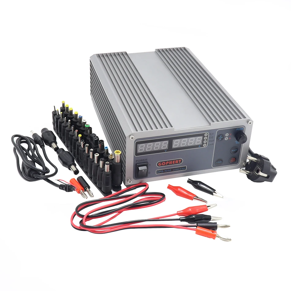 CPS-3232-B ХП 3232 импульсный источник питания светодиодного табло Регулируемый цифровой DC стабилизированный источник питания током 32V 32A gophert 3232 мультиметров тест - Цвет: CPS-3232-B