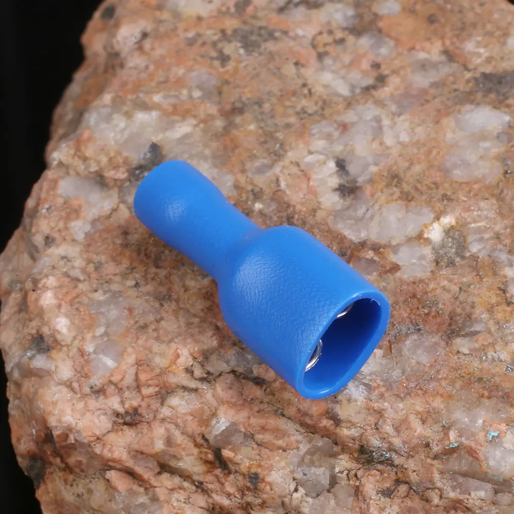 Синий 100 шт Изолированная Лопата Электрический пневматический кабель Соединительный терминал