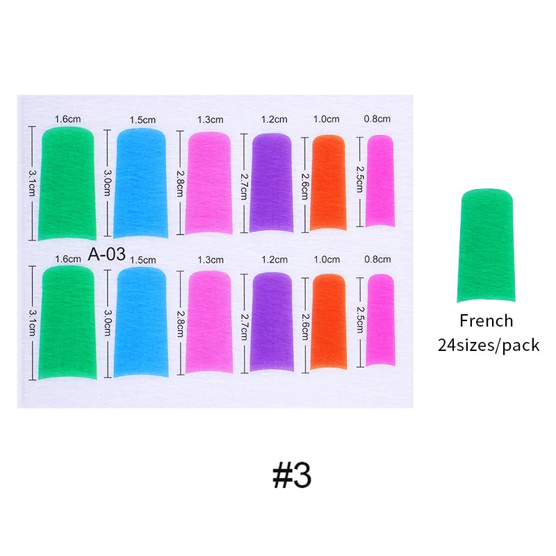 Цветной Стекловолоконный набор для наращивания ногтей, набор для быстрого строительства геля, набор для кончиков ногтей, обертывания, форма для наращивания, набор инструментов для маникюра - Цвет: Pattern 3