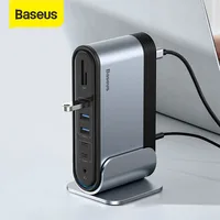 Baseus USB HUB C HUB Type C to Multi HDMI-compatible USB 3.0 with Power Adapter Docking Station for MacBook Pro Huawei Mate 30