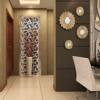 

European Resin Decorative Mirror Wall Hanging Crafts Decoeration Hotel Livingroom Corridor Wall Sticker Mural Ornaments Pendant