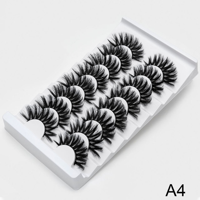 3D Faux Mink Lashes Natural False Eyelashes Dramatic Volume Fake Lashes Makeup Eyelash Extension Silk Eyelashes