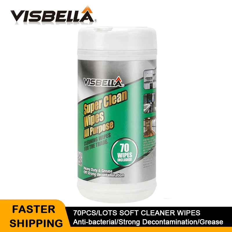 VISBELLA 70 шт./лот влажные салфетки для кухни супер чистые средство удаления пятен на