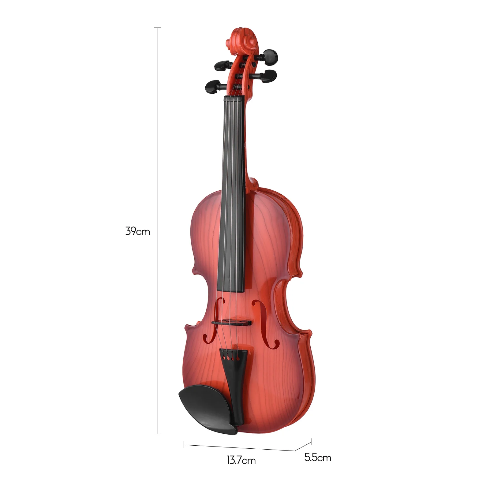 Kids Toy Violin Mini Electric Violin with 4 Adjustable Strings Bow Children Musical Intrument Toy