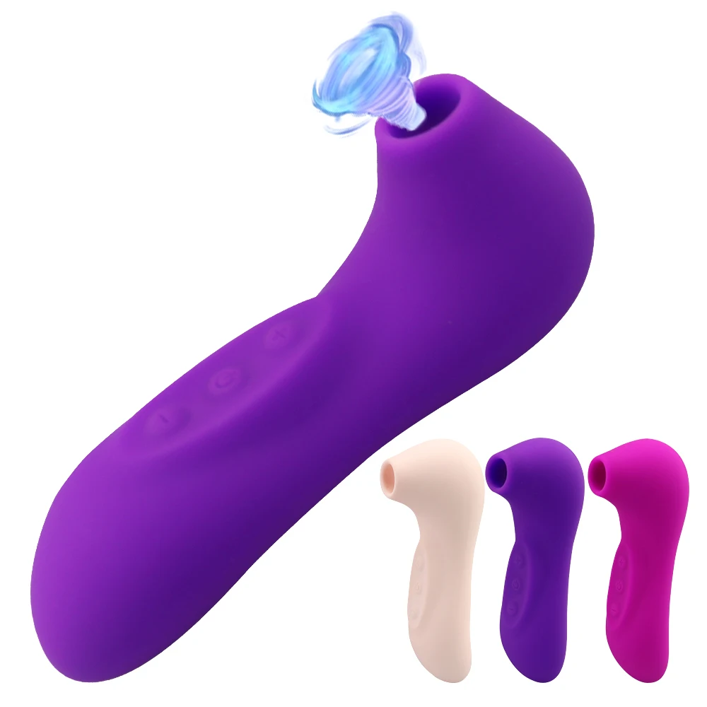 Masturbador con estimulador del clítoris para mujeres, juguetes sexuales eróticos con potente vibrador tipo lengua para pezón y parte vibrante con chupador