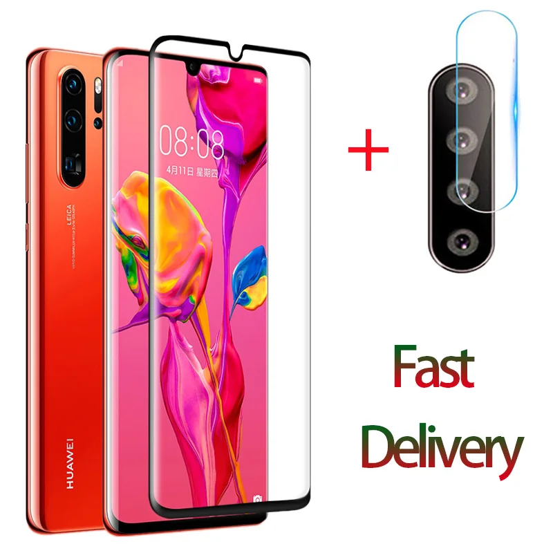 2-в-1 Камера объектив Защитная стекло на huawei P30 Pro Экран протектор Закаленное Стекло на huawei P30 Pro Glass хуавей р 30 про/хуавей p30 про Стекло