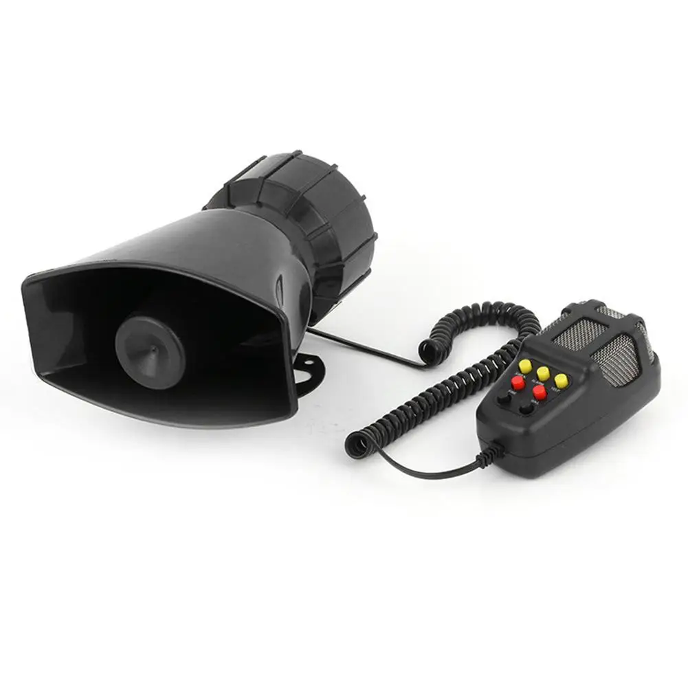 12V 100W Авто аварийная сирена Авто сирена Рог Mic PA Динамик аварийный усилитель
