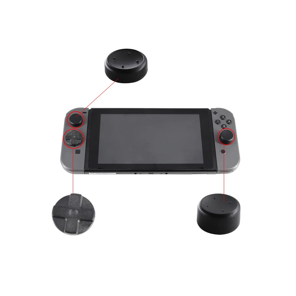 

5 pcs/set Switch Joy con Gamepad Repair D Pad Cross Key Replacement Part N-Switch Joy-con Pad Button Cap Game Handle Accessories