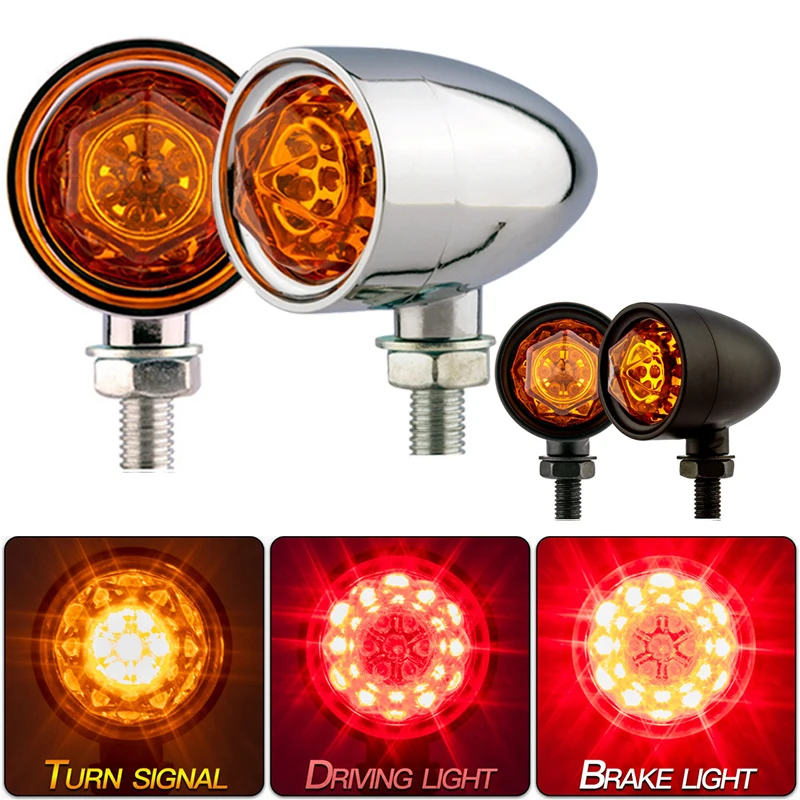 Quality assurance Leisure Shopping Black Motorcycle Bullet Turn Signal