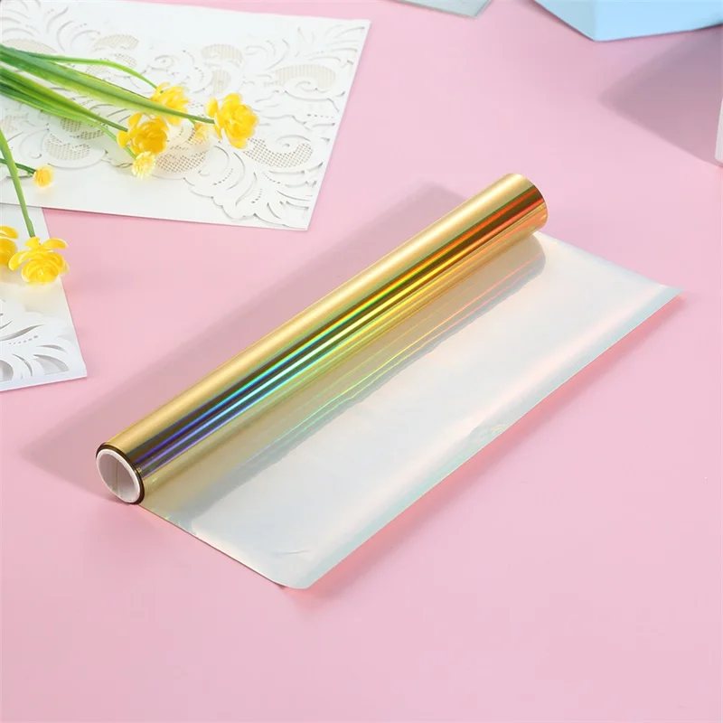 Foil Paper Imitation Foil Paper 5M DIY Hot Stamping Toner Reactive Holographic Foil Paper By Laser Printer and Laminator Used To Make Your Greeting Cards