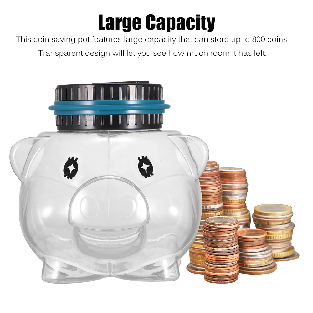 Piggy Bank Counter Coin Electronic Digital LCD Counting Coin Money Saving Box Jar Coins Storage Box For USD EURO GBP Money