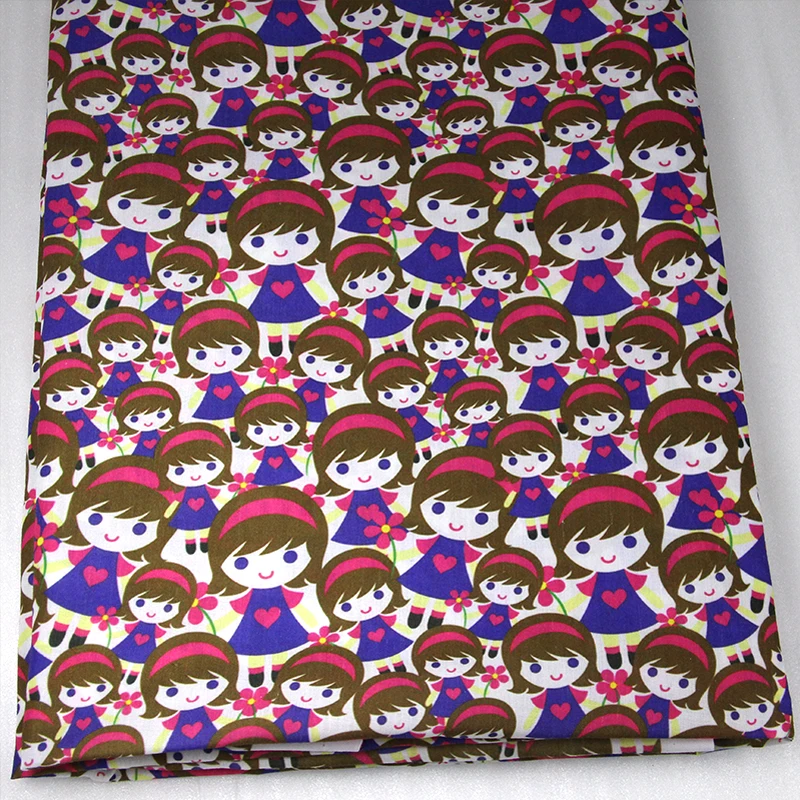 

New 50*140cm Animal Printed Polyester Cotton Fabric Patchwork for Sewing Dress Cloth Making Puppet DIY Cushion Cover,c577