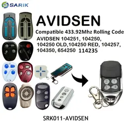 433 МГц плавающий код дистанционного управления совместимый AVIDSEN 104251, 104250, 104250 старый, 104250 красный, 104257, 104350