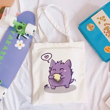 

New Star Wars Women Bag Mandalorian Children Yoda Cute Print Shoulder Canvas Bag Vogue Harajuku Messenger Bags Casual Tote Purse