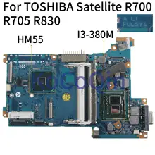 KoCoQin материнская плата для ноутбука Toshiba Portege R700 R705 R830 I3-380M материнская плата FULSY4 A2830A HM55
