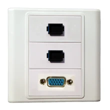 Модули 2 SC+ VGA, настенная пластина, крышка выхода, видео волоконно-оптическая SC панельная кабельная система