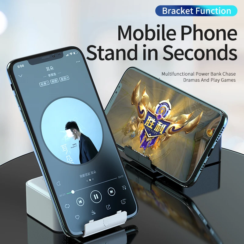 2020 new 2 in 1 10000mah Power Bank Type c USB Port For Phone Wireless Bluetooth Headset stereo noise reduction TWS Headset