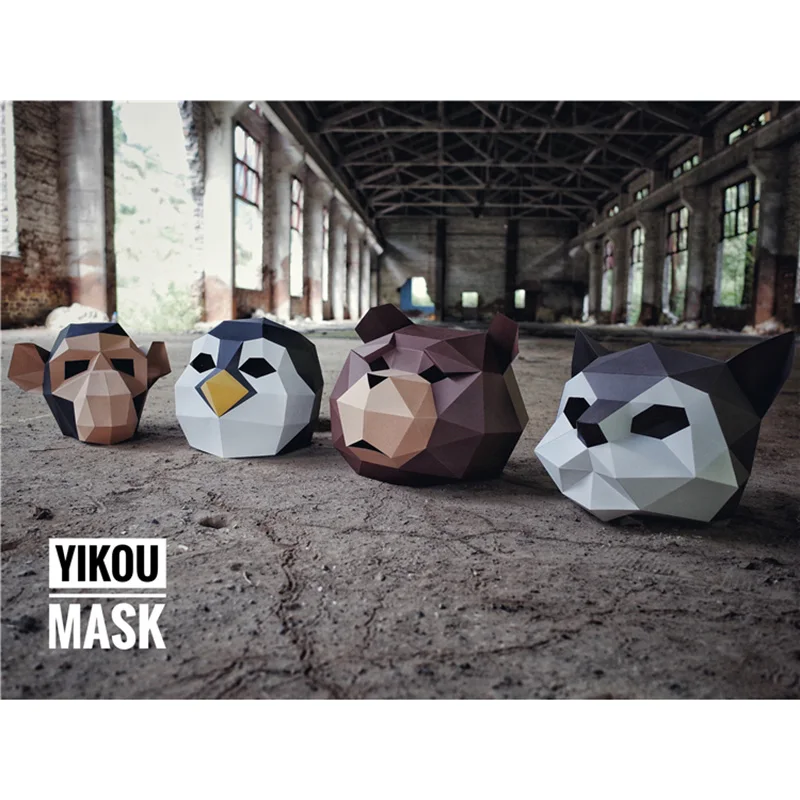 מסכת ראש אוריגמי - דביבון 6