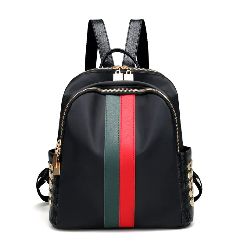 Мода г. корейский стиль Оксфорд Ткань Рюкзак Taobao Лидер продаж нейлоновая ткань женская сумка красный и зеленый Артикул контраст Цвет