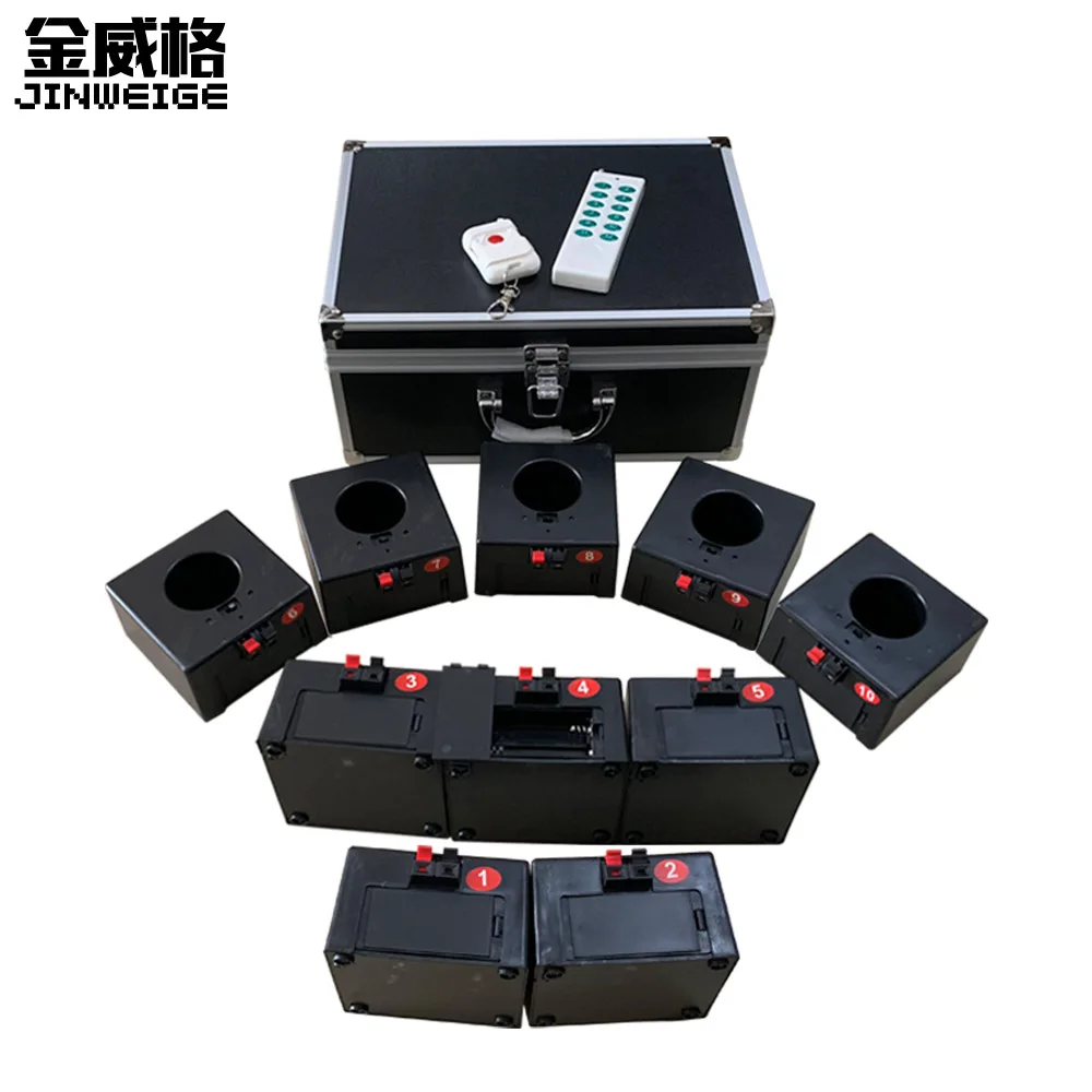 

Free Shipping D10 Double Remote Control Wireless 10 Cues Receiver Stage Wedding Equipment Firework Fountain Base Machine